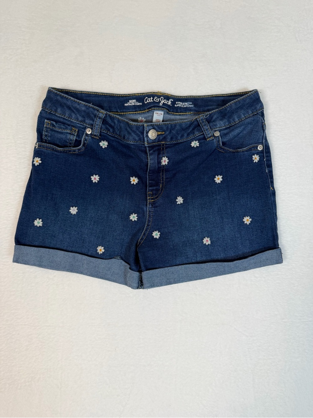 5‎ Pair Bundle of Youth Girls Denim Shorts Wonder Nation Cat Jack So Brand sz 18 - Picture 7 of 10